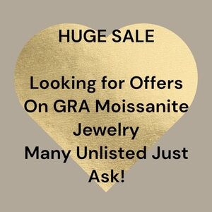 All moissanite jewelry on sale. Looking for offers. Unlisted inventory. Just Ask